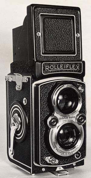 Rollei 663 Rolleiflex Filmkurbel goldene Farbe 